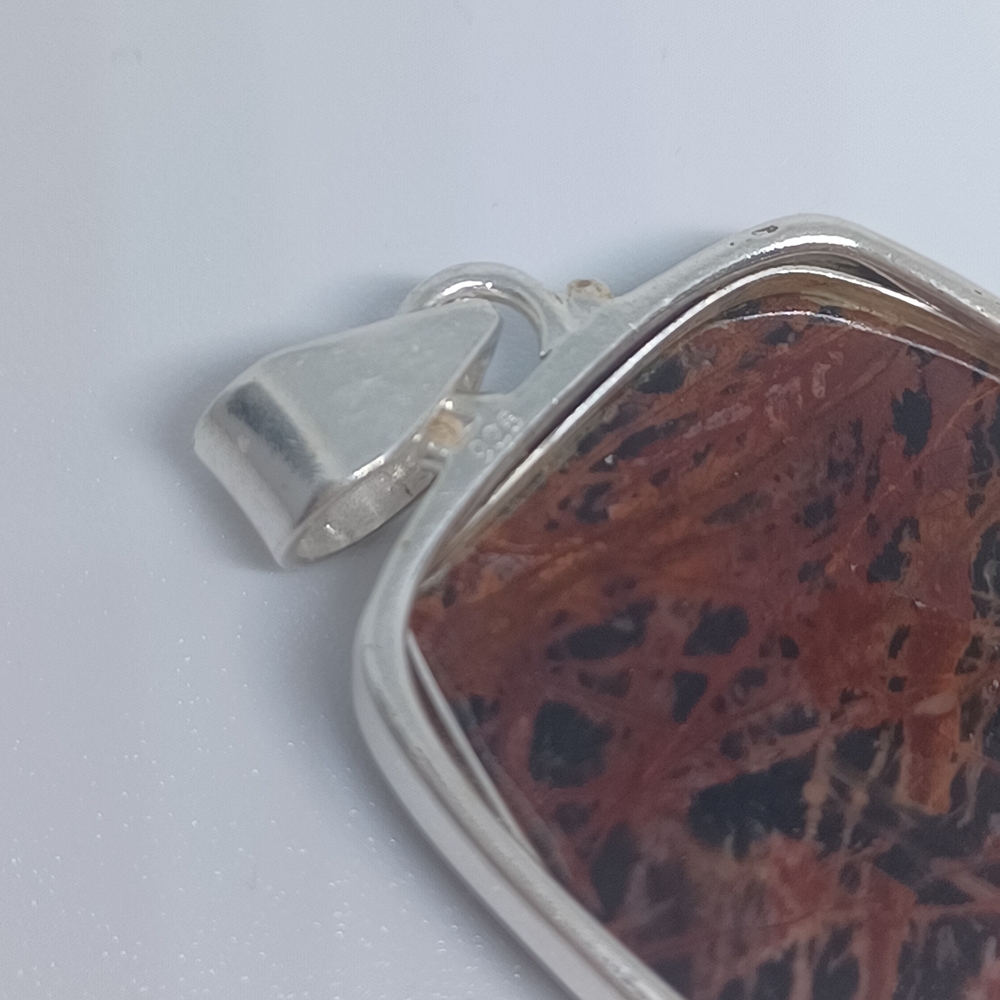 Gemstone Mahogany Obsidian Pendant - Picture 5 of 15